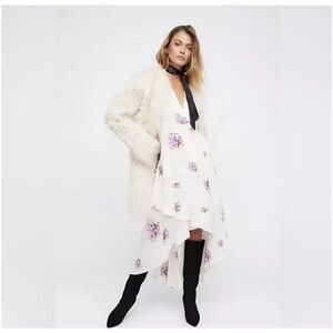 Free People Birdie High Low Floral Surplice Sleeveless Midi Dress Size 12